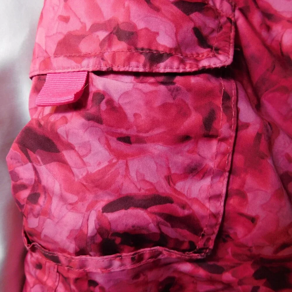 Champion Pink Floral Snow Pants Kids Size XL 14–16